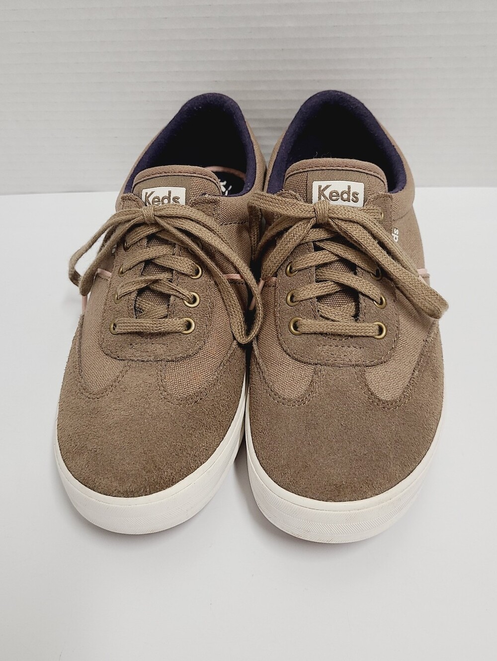 Keds Craze T-Toe Brown Suede Sneakers Pink Trim Sz 6 - Picture 2 of 12